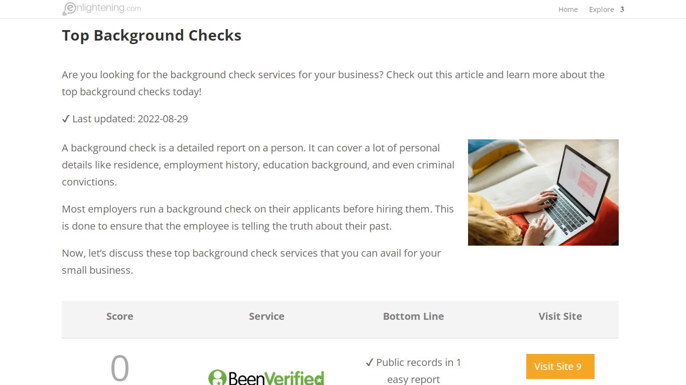 Top Background Checks | enlightening.com